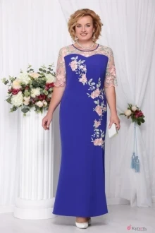 Платье Нинель Шик 5543 василёк