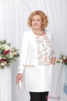 Жакет (пиджак) Нинель Шик 5561 белый