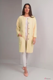 Пальто TVIN 5266 жёлтый