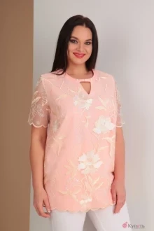Блузка, туника, рубашка Ksenia Style 1534 розовый