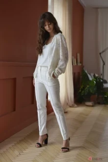 Брючный костюм PUR PUR 01-599 белый