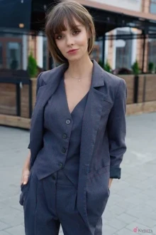 Брючный костюм PUR PUR 1-630 красная полоска