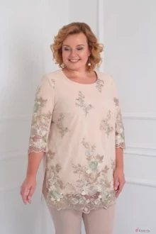 Туника Орхидея Люкс 869 беж