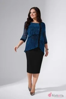 Платье Avanti 740 морская волна/черный