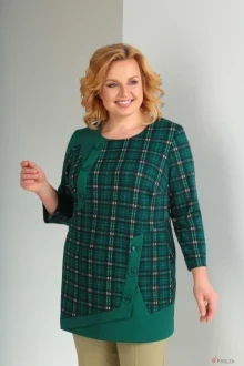 Блузка, туника, рубашка Орхидея Люкс 931 зелёный