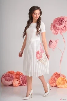 Платье SandyNa 13560 молоко