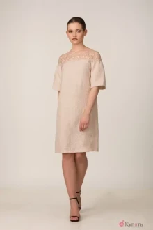 Платье Rosheli 528 бежевый