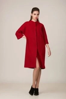 Пальто *Распродажа Rosheli 655 темно-красный