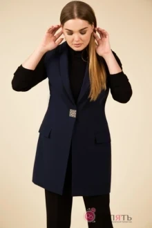Жилетка Teffi Style 1423 синий