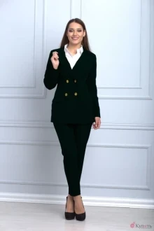 Брючный костюм Anelli 753 темно-зеленый