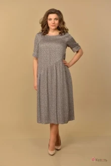 Платье Lady Style Classic 1783 графит цветочки