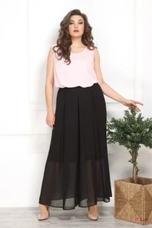 Брючный костюм SolomeaLux 808_1 розовый с черным