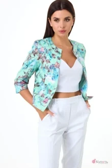 Болеро женское Anelli 230 бирюзовые тона