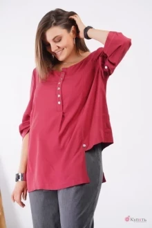 Футболка GRATTO 4133 приглушенный бордовый