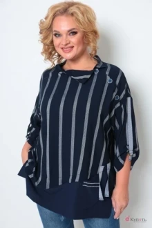 Блузка Michel Chic 751 тёмно-синий