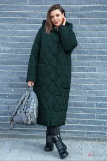 Пальто Lady Secret 5006 Зеленый перламутр