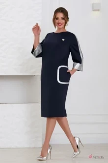 Платье Lissana 4411 темно-синий