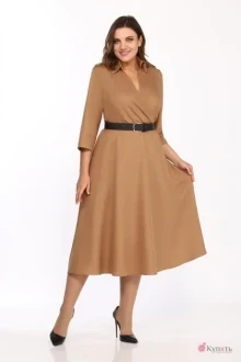 Платье Карина Делюкс 9957 кэмэл