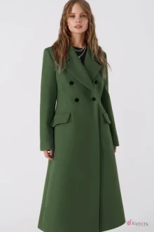 Пальто *Распродажа PiRS 3388 серо-зеленый