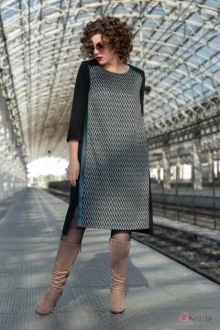 Платье *Распродажа Avanti 1236-3 серый/черный