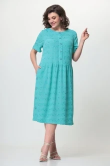 Платье Орхидея Люкс 1166 Бирюза