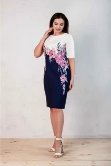 Платье MisLana 728 цветы