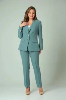 Брючный костюм Такка плюс 22-148 полынь двойка