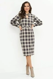 Платье Магия Моды 2146 клетка фиолет