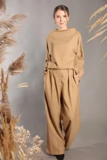 Брючный костюм LM КБ8094 песочный двойка