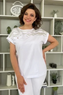 Футболка Rumoda 2135 белый кор.рук