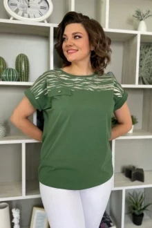 Футболка Rumoda 2135 зеленый кор.рук