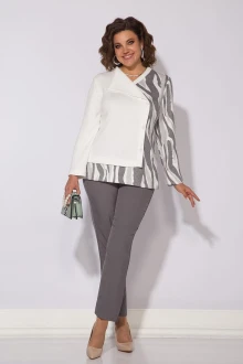 Брючный костюм Лилиана 1259 БрЛ двойка серый