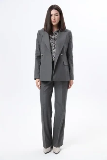Брючный костюм LM К6667-33 серый тройка