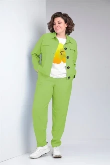 Брючный костюм Ладис Лайн 1493 салатовый