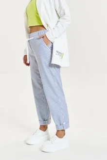 Брюки AVE RARA 4119 Бело-синяя полоска