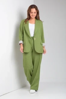Брючный костюм TVIN 7634Л авокадо двойка