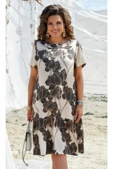 Платье из вискозы *Распродажа Vittoria Queen 21013 шоколад+молочный