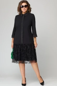 Платье EVA GRANT 7268А черный с кружевом