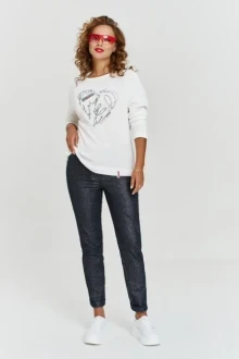 Брюки AVE RARA 4129 черный с напылением металик