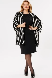 Костюм с платьем Michel Chic 1398 черный, зебра