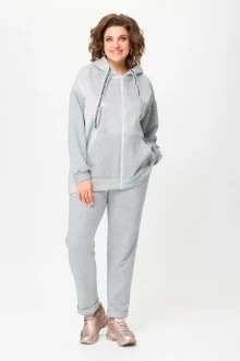 Спортивный костюм Michel Chic 1401 серый, перламутр двойка