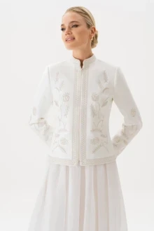 Вечерний жакет с вышивкой ЮРС 22-507-3