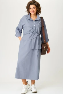 Платье Карина Делюкс 1333 серо-голубой