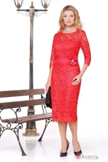 Платье Нинель Шик 5452 красный