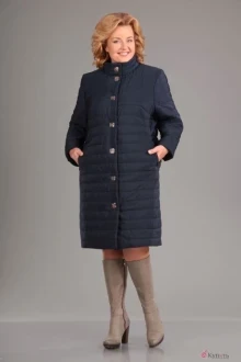 Пальто Асолия 3510 темно-синий