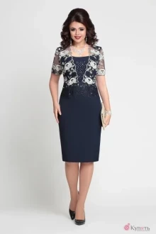 Платье Mira Fashion 4073 т.синий