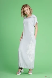Платье Euromoda 080 cерый